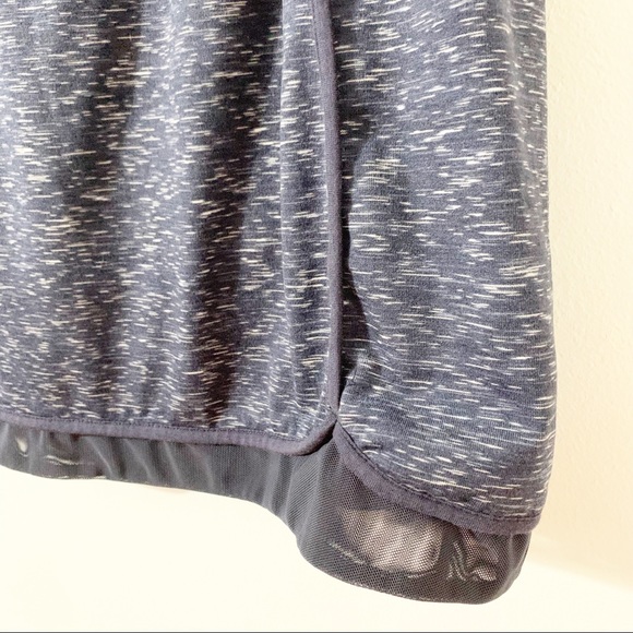 Brisas Heathered Blue and White Me ni Athletic Skirt Built in Shorts Mesh Detail - Picture 4 of 12